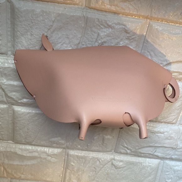 Vacavaliente Pig, Recycled leather Pink - Picture 3 of 9